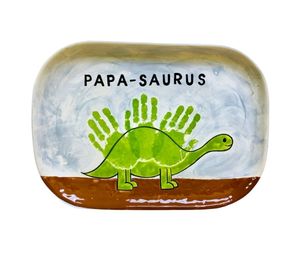 Allen - Color Me Mine Papasaurus Plate