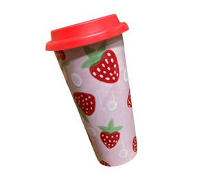 Allen - Color Me Mine Strawberry Travel Mug