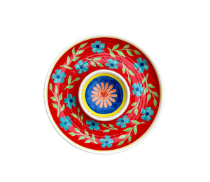 Allen - Color Me Mine Floral Chip N Dip Bowl