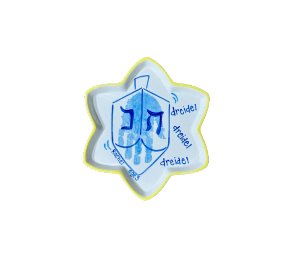 Allen - Color Me Mine Dreidel Plate