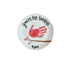 Allen - Color Me Mine Winter Bird Plate