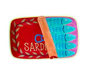 Allen - Color Me Mine Sardines Dinner Plate