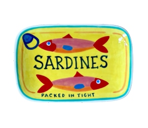Allen - Color Me Mine Sardines Appetizer Plate