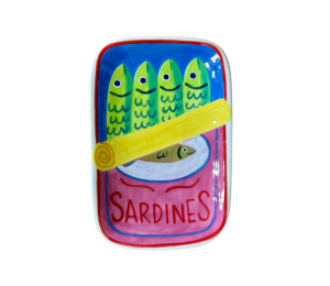 Allen - Color Me Mine Open Sardines App Plate