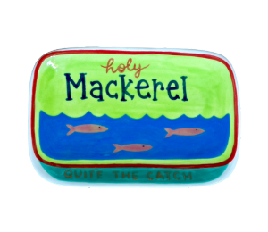 Allen - Color Me Mine Mackerel Appetizer Plate
