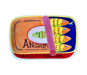 Allen - Color Me Mine Anchovies App Plate