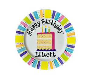 Allen - Color Me Mine Birthday Cake Plate