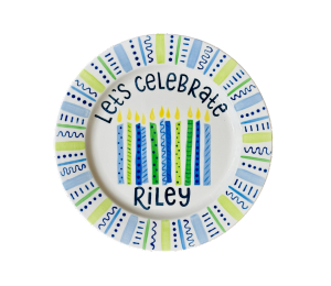 Allen - Color Me Mine Let's Celebrate Plate