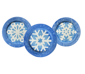 Allen - Color Me Mine Paper Snowflake Plate
