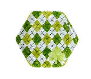 Allen - Color Me Mine Irish Argyle Plate